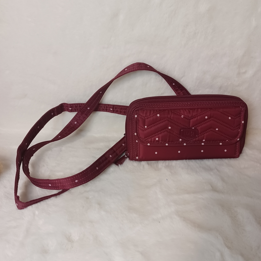 LUG Burgundy Crossbody Bag